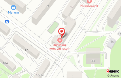 Женская консультация ГКБ им. В.В. Виноградова на Озёрной улице на карте