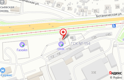 АЗС Альянс на Ботанической улице на карте