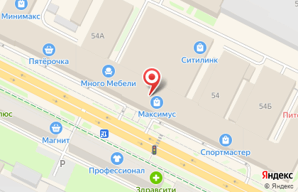 Центр обслуживания клиентов Tele2 на Октябрьском проспекте на карте