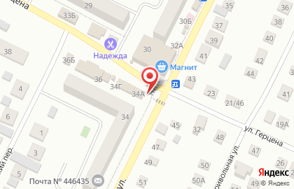 Киоск Артезианский источник на улице Герцена на карте