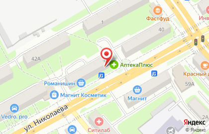 Салон-магазин Мир Обуви на улице Николаева на карте