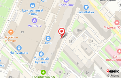Сеть магазинов интимных товаров Клубничка на улице Льва Толстого на карте