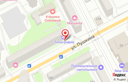 Типография купца Тарасова в Ленинском районе на карте