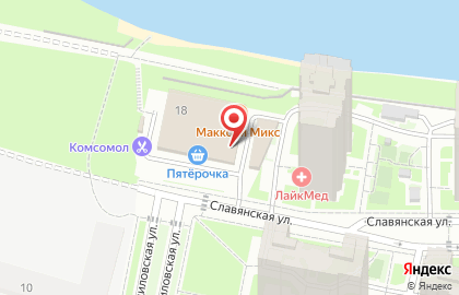 Ресторан у воды Макколи Микс на карте