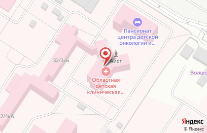 Центр детской онкологии и гематологии на карте