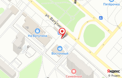 Продуктовый магазин в Омске на карте