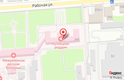 Кузнецкий родильный дом на карте