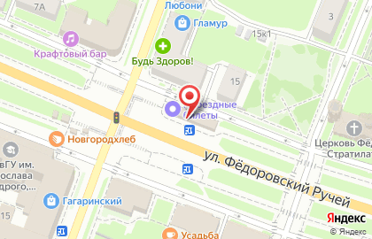 Зоомир на улице Фёдоровский Ручей на карте