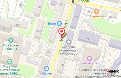 Айтишник на улице Рылеева на карте
