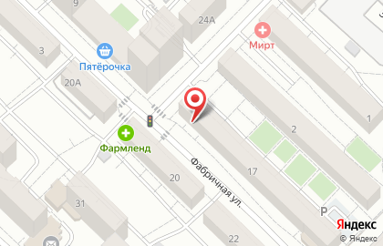 База цветов Цветочный город на Фабричной улице на карте