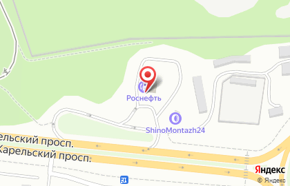 АЗС РТК+ на Комсомольском проспекте на карте