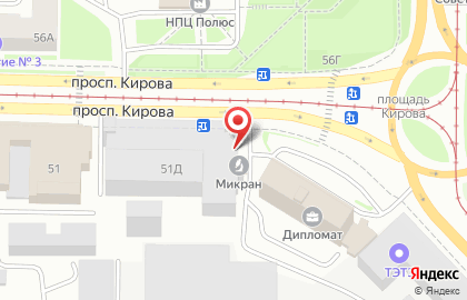 Научно-производственная фирма Микран на проспекте Кирова на карте