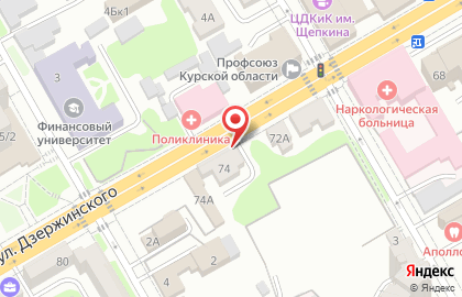 Аптека ABC на улице Дзержинского на карте