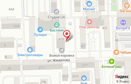 Кондитерская Золотой колос на улице Жмайлова на карте