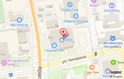 Парк Космодрайв на улице Чичерина на карте