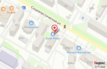 Гипермаркет Магнит в Уфе на карте