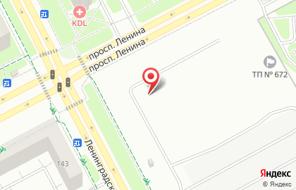 Шиномонтажная мастерская на проспекте Ленина на карте