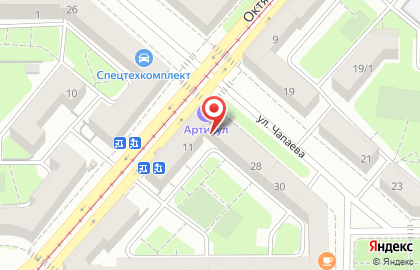 Магазин кондитерских изделий Конфетти на Октябрьской улице на карте