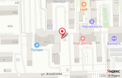 Магазин мясной продукции на улице Жмайлова на карте