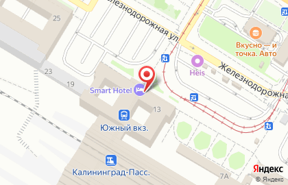 Сувенирная лавка Творческие Мастерские Янтарных Промыслов на Железнодорожной улице на карте