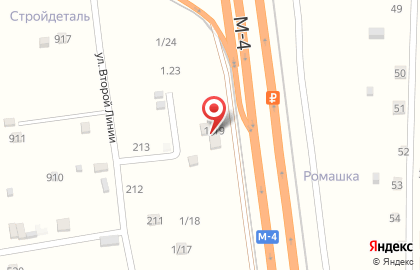 Заимка на трассе М-4 Дон на карте