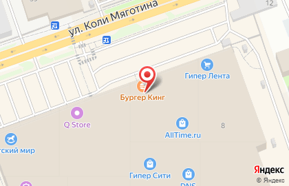 Салон оптики Айкрафт в ТЦ Hyper city на карте