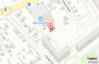Автостоянка в Кургане на карте