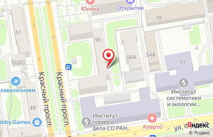 Сеть магазинов медицинской одежды Элит на Красном проспекте на карте