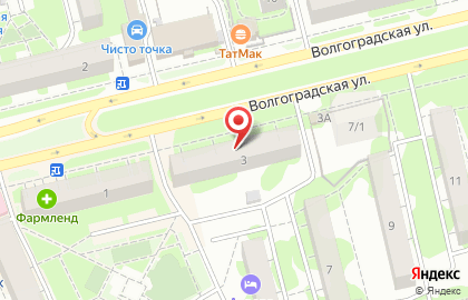 На Волгоградской в Московском районе на карте