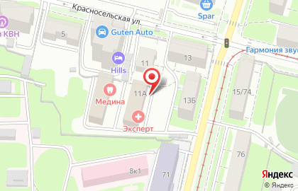Банзай на Красносельской улице на карте