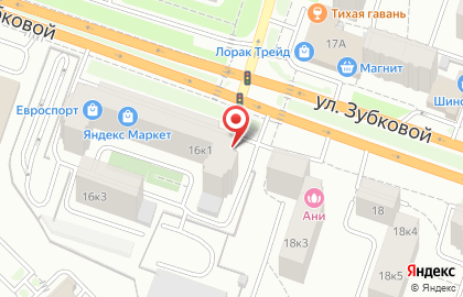 Супермаркет Лайм на улице Зубковой на карте