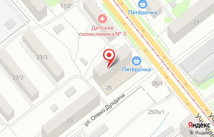 Супермаркет в Новосибирске на карте