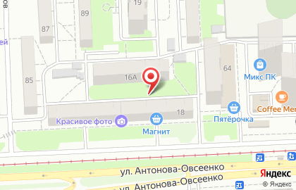ООО Паллада на улице Антонова-Овсеенко на карте
