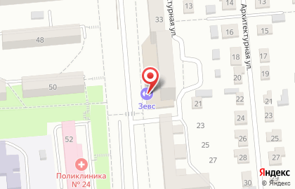 Спортивный клуб Зевс на улице Станиславского на карте