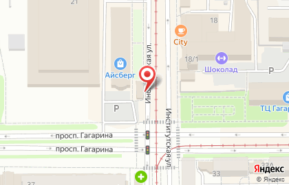 Салон связи МегаФон на Институтской улице на карте