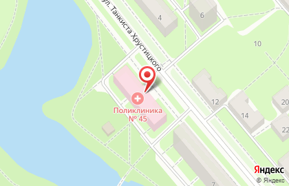 Стоматологическая клиника Радикс на улице Танкиста Хрустицкого на карте
