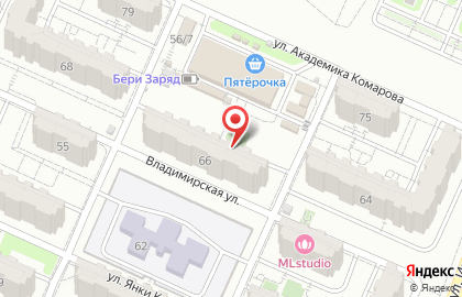 Комарово, ООО Пересвет-Регион-Дон на Владимирской улице на карте