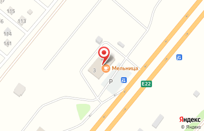 Мельница в Советском районе на карте