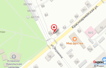 Продуктовый магазин в Тюмени на карте