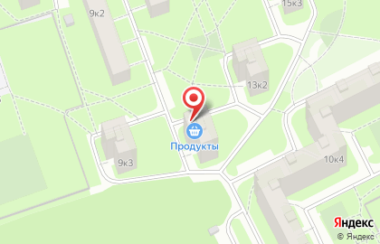 Продуктовый магазин в Санкт-Петербурге на карте