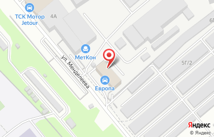 Торгово-сервисная компания Техстройконтракт на улице Менделеева на карте