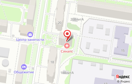 Медицинский центр Синапс на улице Челюскинцев на карте
