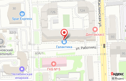 Оптово-розничная фирма Галактика в Калининском районе на карте