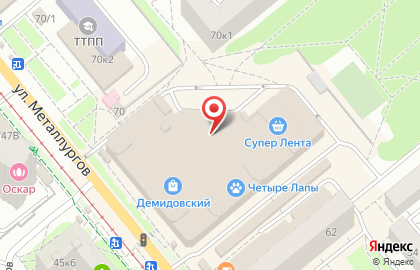 Презент на улице Металлургов на карте