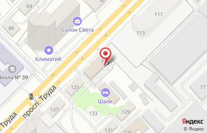 Полет на проспекте Труда на карте