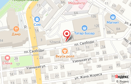 Магазин текстиля для дома на площади Свободы на карте