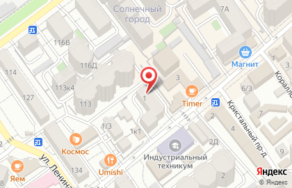 Банкомат КБ Юниаструм Банк на Промышленной улице в Анапе на карте