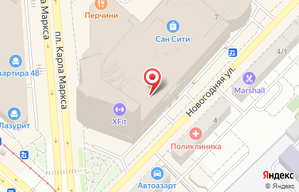 Развлекательный парк Фанки Таун на площади Карла Маркса на карте