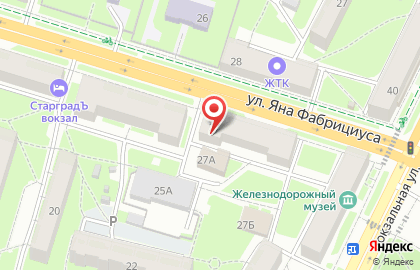 Банкомат Балтийский Банк, Псковский филиал на улице Яна Фабрициуса, 27 на карте