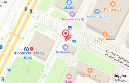 Остекление балкона метро КИРОВСКИЙ ЗАВОД на карте